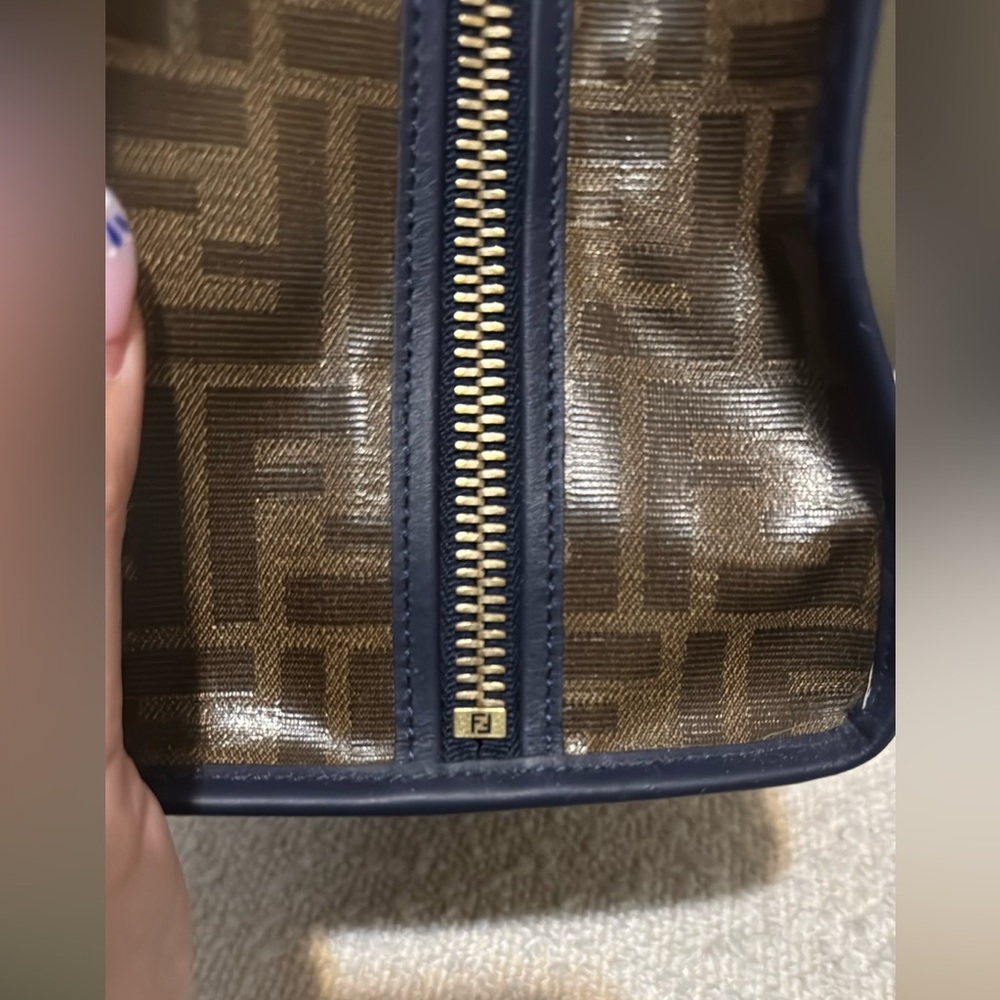 Authentic Fendi x FILA FendiMania Zucca Logo Clutch Pouch w/ COA & Dust Bag - Picture 8 of 11